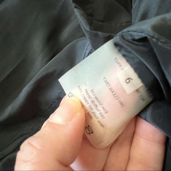 Erin Snow Black Wool Pleated Fit and Flare Dress - Picture 10 of 11